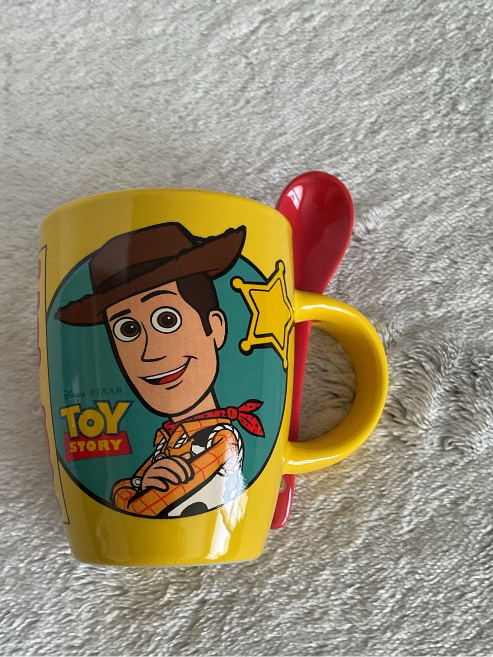 CULTUREFLY Woody & Jessie Toy Story Mug with Spoon